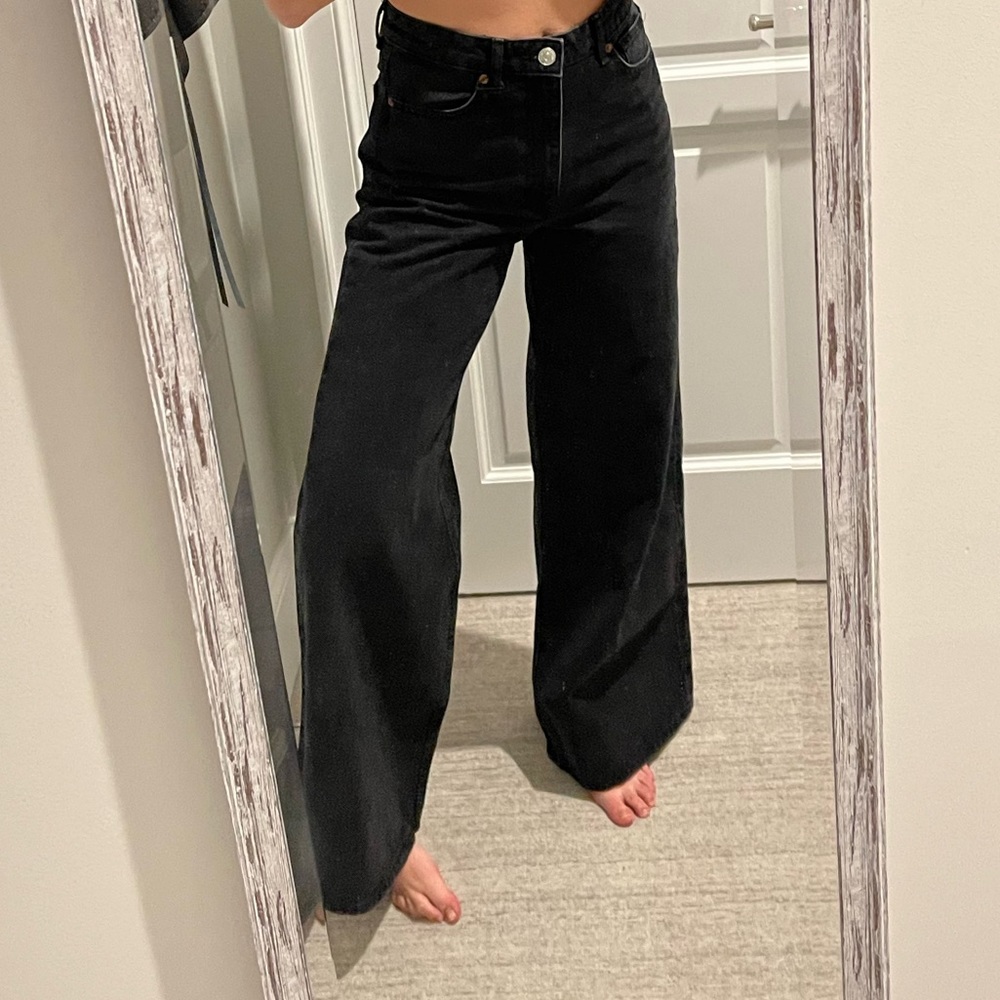 Wide leg Black Zara Jeans